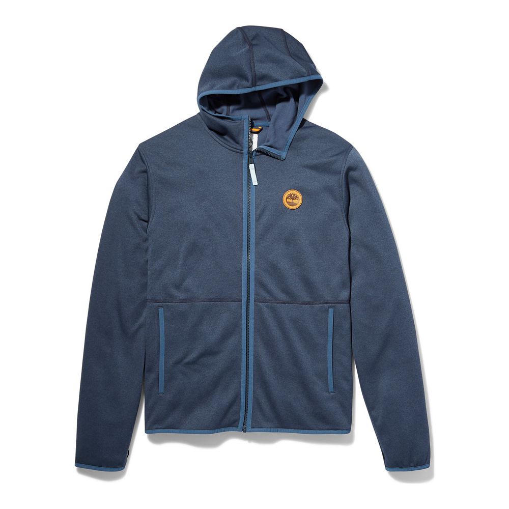 Timberland Μπουφαν Ανδρικα Μπλε - Belknap Mountain Fleece Hoodie - Greece 7293418-JG